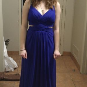 Royal blue prom dress